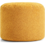 Пуфик бескаркасный Mypuff цилиндр Горчичный, букле