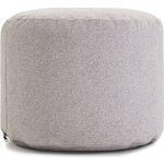 Пуфик бескаркасный Mypuff цилиндр Светло-серый, букле