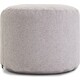 Пуфик бескаркасный Mypuff цилиндр Светло-серый, букле