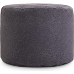Пуфик бескаркасный Mypuff цилиндр Антрацит, букле
