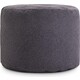 Пуфик бескаркасный Mypuff цилиндр Антрацит, букле