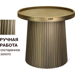Журнальный столик Sheffilton SHT-CT94 патина золотая