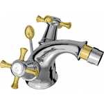 Смеситель для биде Ideal Standard Reflections с донным клапаном, хром\золото (B9655LS)
