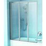 Шторка для ванны Ravak Supernova VS3 115 прозрачная, сатин (795S0U00Z1)