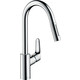 Смеситель для кухни Hansgrohe Focus с выдвижной лейкой, хром (31815000)