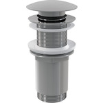 Донный клапан AlcaPlast Click-clack 5/4" цельнометаллический, с большой заглушкой (A395)