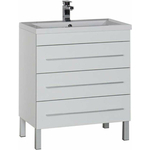 Тумба под раковину Aquanet Верона 75 три ящика, белая (178254)