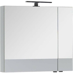 Зеркальный шкаф Aquanet Верона 75 с подсветкой, белый (175381, 179947)