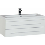 Тумба под раковину Aquanet Верона 100 два ящика, белая (175382)