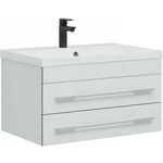Тумба под раковину Aquanet Верона 75 два ящика, белая (176669)