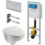 Комплект унитаза Jacob Delafon Viega Visign for Life 1 с унитазом Jacob Delafon Patio с сиденьем микролифт