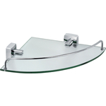Полка стеклянная Fixsen Kvadro угловая 25x35x5 (FX-61303A)