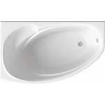 Акриловая ванна BAS Фэнтази 150х88 левая, с каркасом, без гидромассажа (В 00040)