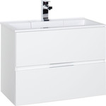 Тумба с раковиной Aquanet Алвита 70 белая (184302, 182523)