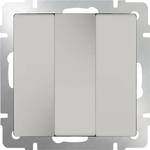 Выключатель трехклавишный Werkel слоновая кость WL03-SW-3G-ivory