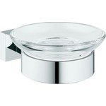 Мыльница Grohe Essentials Cube с держателем (40754001)