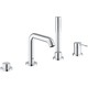Смеситель на борт ванны Grohe Essence New на 4 отверстия, для монтажного комплекта 29037 (19578001)