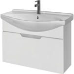 Тумба под раковину Dreja Laguna 75 с ящиком, белый глянец (99.0102)