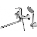 Смеситель для ванны Bravat Fit универсальный с лейкой (F6135188CP-LB-RUS)