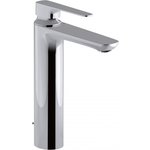 Смеситель для раковины Jacob Delafon Aleo+ высокий с донным клапаном, хром (E72337-CP)