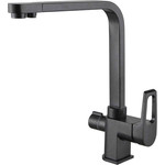 Смеситель для кухни ZorG Clean Water под фильтр (ZR 334 YF Черный металлик)