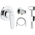 Гигиенический набор Grohe BauFlow с механизмом, хром (123073)