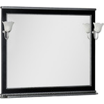 Зеркало Aquanet Валенса 110 черный краколет/серебро (180296)