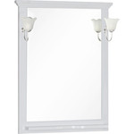 Зеркало с полкой Aquanet Лагуна 75 белое (175306)