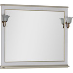 Зеркало Aquanet Валенса 110 белый краколет/золото (182648)