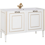 Тумба под раковину Aquanet Паола 120 белая/золото (186114)