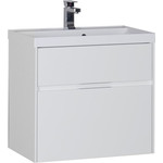 Тумба под раковину Aquanet Латина 70 два ящика, белая (180032)