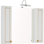 Зеркало-шкаф Aquanet Честер 105 белый/золото (186084)