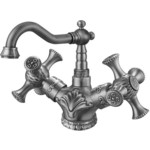 Смеситель для раковины ZorG Antic серебро (A 7009U-SL)