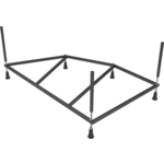 Каркас для ванны Cersanit Kaliope 170х110 ассиметричный (K-RW-KALIOPE*170n)
