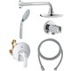 Душевая система Grohe Eurosmart с верхним душем, хром (124440)