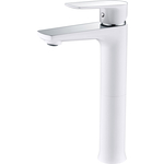 Смеситель для раковины Kaiser Atrio высокий, белый/хром (60033)