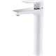 Смеситель для раковины Kaiser Atrio высокий, белый/хром (60033)