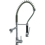 Смеситель для кухни Kaiser Merkur выдвижной с пружиной, хром (26266 /26166)