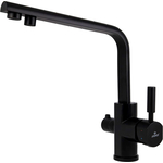 Смеситель для кухни Kaiser Decor с подключением к фильтру, черный Mat (40144-9)