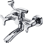 Смеситель для ванны Kaiser Trio поворотный излив, хром (57122)