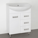 Тумба под раковину Style line Ирис 65 белая (ЛС-00000016)