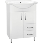 Тумба под раковину Style line Эко Стандарт №10/2 белая (ЛС-00000103)