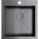 Кухонная мойка Omoikiri Akisame 46 GM вороненая сталь (4973095)