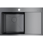 Кухонная мойка Omoikiri Akisame 78 GM-L вороненая сталь (4973099)