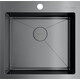 Кухонная мойка Omoikiri Akisame 51 GM вороненая сталь (4973440)