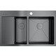 Кухонная мойка Omoikiri Akisame 78-2 GM-R вороненая сталь (4973102)
