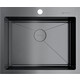 Кухонная мойка Omoikiri Akisame 59 GM вороненая сталь (4973096)
