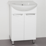 Тумба с раковиной Style line Жасмин 55 белая (ЛС-00000033 + 4620008192765)