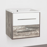 Тумба под раковину Style line Экзотик 65 бетон экзотик, белый глянец (ЛС-00000400)