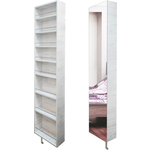 Поворотный зеркальный шкаф Shelf.On Драйв Шелф беленый дуб  универсальное